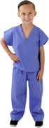 Natural Uniforms Children's Scrub Set - Soft Touch Role Play Costume Set (Ceil Blue, 8/10)