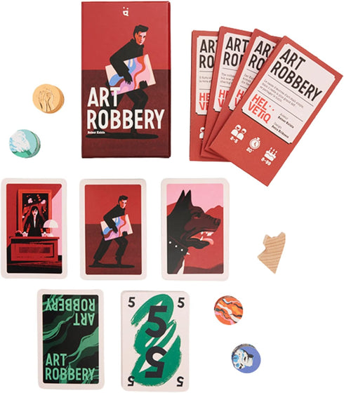 Art Robbery Card Game - Strategic Heists and Cunning Thieves Family Game for Kids and Adults