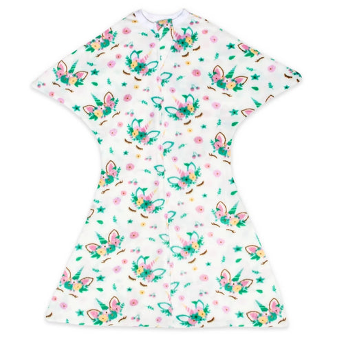 SleepingBaby Zipadee-Zip Fleece Transition Swaddle - Arms-Out Wearable Blanket for Baby Sleep,