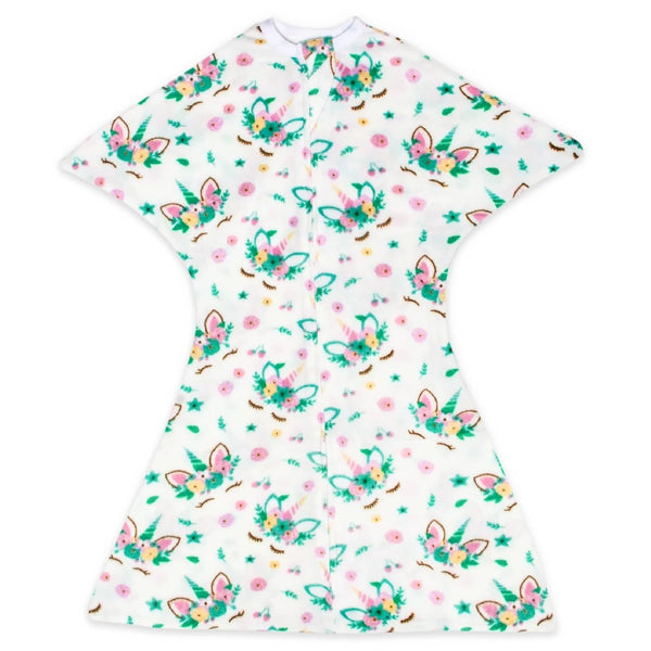 SleepingBaby Zipadee-Zip Fleece Transition Swaddle - Arms-Out Wearable Blanket for Baby Sleep,