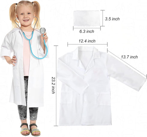 27 3 4 5 6 7 8 Phobby Durable Doctor Kit for Kids, Pcs Deluxe Pretend Play Medical Kit Toy with Real Stethoscope