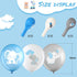 Aoriher 45 Pieces Elephant Balloon 12 Inch for Baby Shower, Gender Reveal Animal Themed Birthday Party Supplies (Blue,