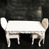 seteu Miniature 1:6 Scale White Victorian Dining Table and Chair Set, Dollhouse Furniture,