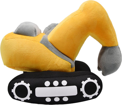 Soft Excavator Stuffed Construction Toy, Cute Plush Digger Truck, Excellent Gift for Kids, 11 Inches