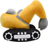 Soft Excavator Stuffed Construction Toy, Cute Plush Digger Truck, Excellent Gift for Kids, 11 Inches