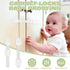 LKbeuuu 8-pack 3M Child Safety Cabinet Locks, Child-proof Cabinet Locks with Adhesive, No Drilling Required