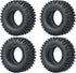 1.0" Crawler Tires 4PCS Micro Rubber Tires for 1/24 RC Crawler Car Axial SCX24 90081 AXI00001 AXI00002 (54mm)