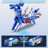 TEZKIM Collision Transforming Dinosaur Car Toy, Magnetic Dinosaur Transformer Car for Boys & Girls Party Favors