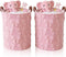 Blushtier 2 Pcs Pink Bow Laundry Hamper Girls Room Decor Coquette Pink Bow