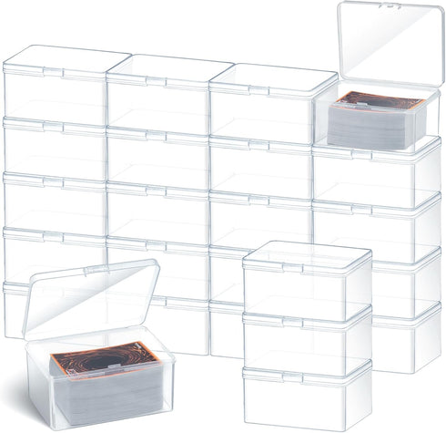 Vicenpal Playing Deck Card Storage Box - Compatible with 100 MTG Holder Storage Case (24 Pcs)