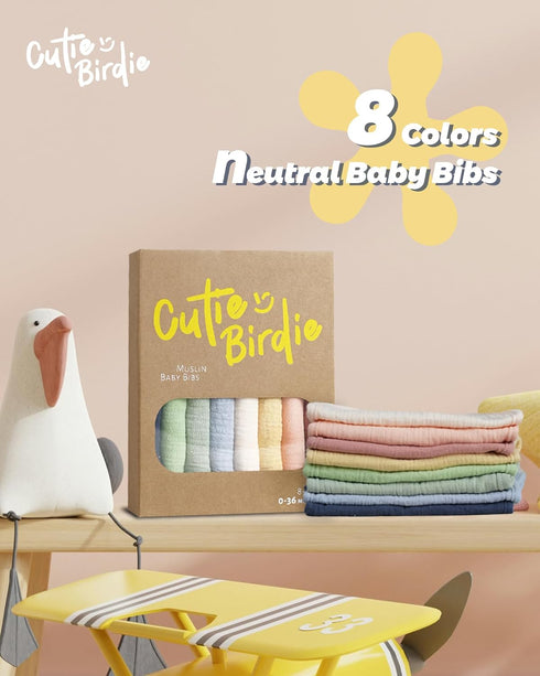 8-Pack Baby Bibs