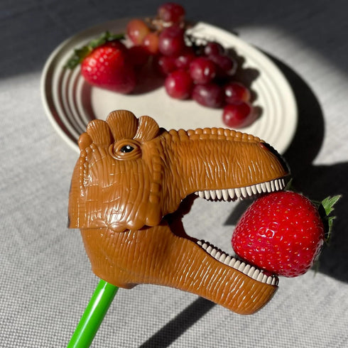 18" 3+ Safari Ltd. Brown T-Rex Snapper - Dinosaur Grabber Toy for Boys, Girls, and Kids Age