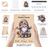 Wooden Jigsaw Puzzles, Gnome Wooden Puzzles for Adults, Unique Shape Medium 10.3"x11.8" with Exquisite Box
