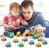 20 Pack 4-8 Dinosaur Pull Back Car for Classroom Prizes, Party Favors for Kids Toddlers Years Old, Bulk Pull Back Car