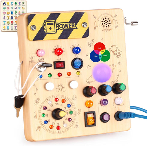 Konijiwa Busy Board, Montessori Toys for 1-3 Years Old Boys & Girls,