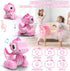 2.4GHZ Remote Control Car Pink Dinosaur Toy, Remote Control Girls Dinosaur Toys Pink RC Drifting Car, Recording