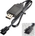 Smart Universal RC Charger Cable with SM-3P Connector for 7.4V 2S Lipo Battery, Compatible with RC Cars, Boats, Drones