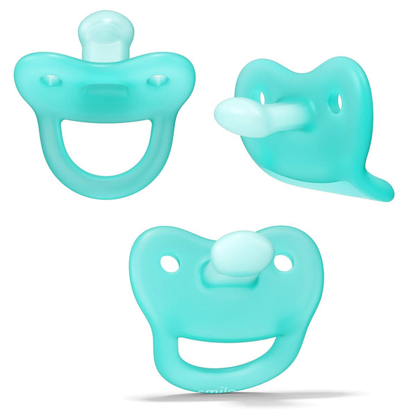 Smilo Newborn Baby Pacifier - 3 Pack of Orthodontic Pacifiers for Babies