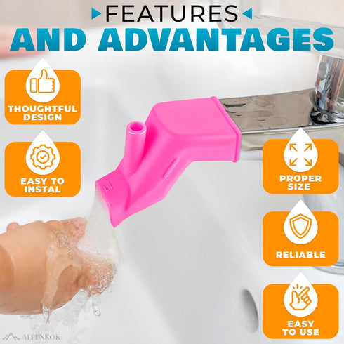 3Pcs Sink Extender for Toddlers - Faucet Cover for Kids Bath, Toddler Sink Extender for Bathing