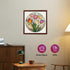 200 5MM 11.2 11.2inch MYS AUR Puzzles for Adults, Tulip Stained Glass Wooden Puzzles Pieces, Thick Unique Shaped Flower