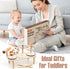 Set 2 11 1 2-3, 18+ Kids Drum - Montessori Toys for Year Old Boy Girl Birthday Gifts, in Wooden Musical Instruments