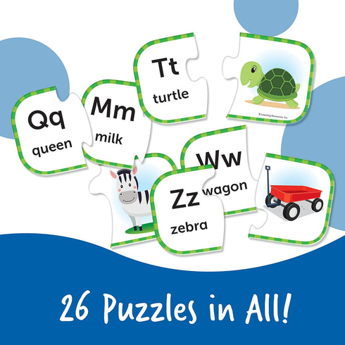 Learning Resources - ABC Puzzle Cards - Kindergarten Readiness, Self-Correcting Puzzles for Toddlers, Ages 3+