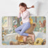 siphylline 52" 34" Cartoon Bear Bathtub Extra Large Resuable Baby Bed Pad Highly Absorbent Mattress Pad Machine