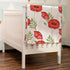 Boho Retro Poppy Flowers Leaves Baby Blanket, Red Poppy Floral Spring Blossom Swaddle Blanket 30x40