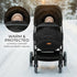 ZICOTO Cozy Warm and Winter Stroller Cover for Baby - Waterproof Bunting Bag with Soft Fleece Lining and Universal Fit