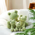 Apricot Lamb Toys Plush Velvet Frog Stuffed Animal, Soft Cuddly Perfect for Child (8.5 Inches)