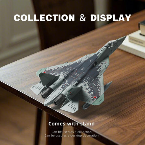 1:72 SU-57 (31 Scale Fighter Jet Quick Build Model Kit Plastic Millitary Jet Toy Plane Assembly Aircraft Model