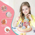 Set Birthday Party Cake Toys, Wooden Play Food for Kids Toddlers, Play Kitchen Toys for Boys Girls, Educational Toys