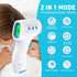 Digital Thermometer for Adults and Kids - No Touch Forehead Thermometer for Baby, 2 in 1 Infrared with Fever Alarm