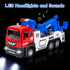 Tow Truck Toys with 2 Mini Toy Cars Set - Pull Back Truck Vehicles with Lights and Sound for Boys 3-9 Years Old