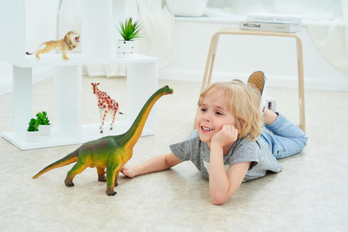 20.5 3 RECUR Jumbo Brachiosaurus Toys Large Jurassic Toys Dinosaur Figure Toy Safe Odorless Hand-Painted Figurines