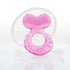 Nuby Silicone Teethe-eez Teether with Bristles includes Hygienic Case, Pink