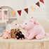 5Pcs 16 Inch Mommy 4 Pig Stuffed Animal, Pig Plush with Soft Cuddly Baby Piggy Plushies in Mother Pig's Belly, Kawaii
