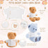 18 Pcs Stuffed Bear Clothes Sublimation Blank Bear Shirt Doll T-Shirts