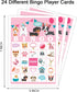 Puppy Dog Party Bingo Game Cards - 24 Players for Animal Themed Family Holiday Party Activity