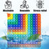 Multiplication 12x12, Addition 1-12 Math Fidget Popper, Learning Tools for Students and Children, Rainbow