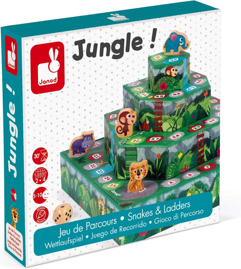 Janod Racing Board Game - Jungle!