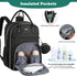 Backpack MOMUVO Diaper for Women Large Capacity with Insulated Pockets Diaper Bags For Baby Girl Boy Waterproof Baby