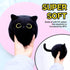 Black Cat Plush, 3Pcs Cute Mini Stuffed Animal for Home Decoration, Soft Cat Plush Birthday Gift for Kids Boys Girls