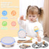 MGparty 13, Set Baby Musical Instruments for Toddlers Montessori Wooden Music with Drum Flute Clarinet Bells Cymbals