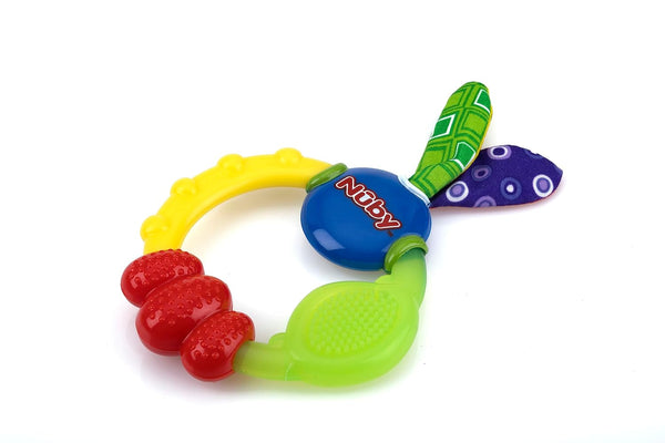 Nuby Wacky Teething Ring - Multicolor (Pack of 4)