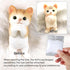 Big Hand Painted Cat Squishy ToysLarge Cute Ultra Soft Kitty Squeeze Fidget Toys for Stress Relief ,Kawaii Squishies