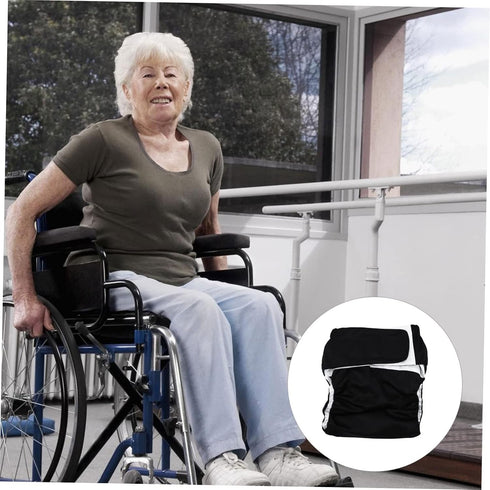 Comfortable Reusable Cloth Diaper for Adults - Black Design for Daily Use