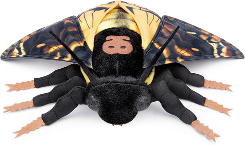Giant Death's-Head Hawkmoth Plush Toy, Realistic 26in Soft Stuffed Animal, Unique Gift for Kids