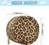 Nesatuwa Cheetah Leopard Print Pacifier Holder Case with Clip Portable Small Travel Pacifier Pouch for Mom Bag Zipper