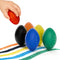 6 Colors Unbreakable Football Jumbo Crayons, Big Egg Crayons for Toddlers and